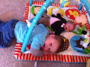 He wants to be right in the middle of what she is doing!