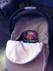 Ethan insisted that we go get donuts after her doctors appointment, because apparently that's what we do.