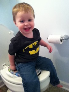 This is as close to potty training as we get.