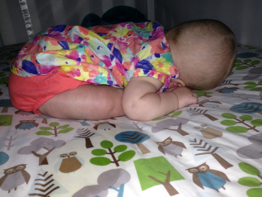 Our little gymnast.