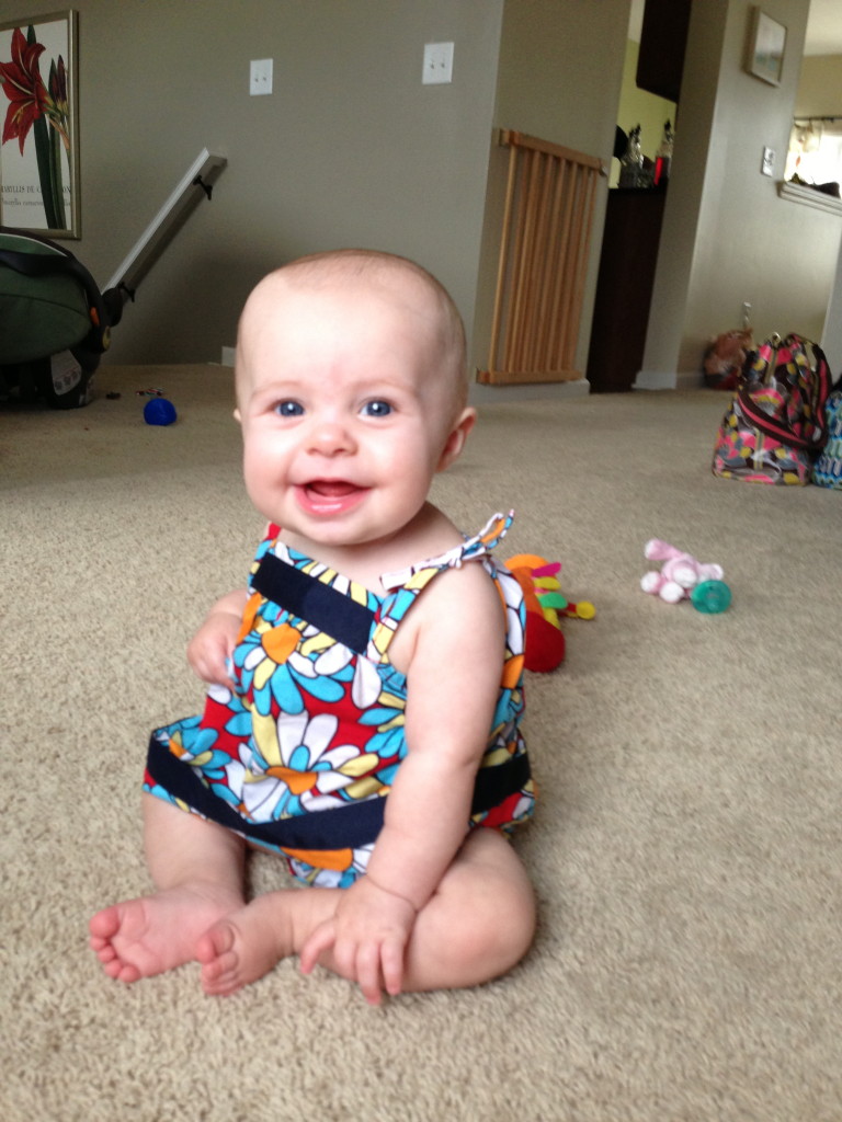 Sweet, happy girl.