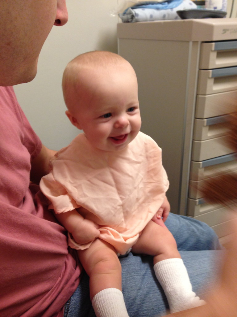 Her socks were a little big!