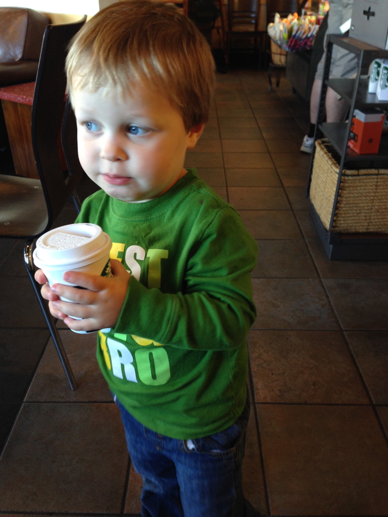 First Starbucks hot chocolate "I want a hot chocolate with hot cocoa in it"