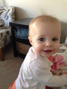 Sweet smile and crazy hair.