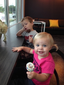 This girl loves her some sugar.