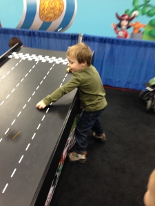 Playing at Lego Kidfest.